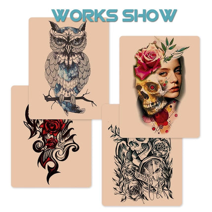 8/6/5/3/1pcs Tattoo Practice Skin 3MM Pro A4 Size Silicone Fake Skins for Permanent Makeup Training Skin Supply Tattoo Accessory