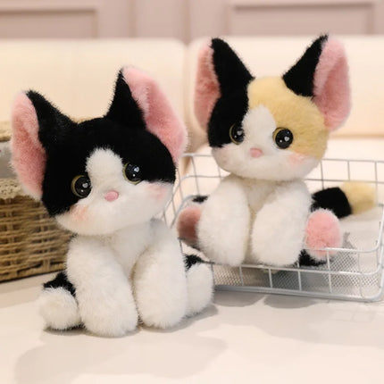 24cm Kawaii Cat Plush Doll Devon Rex Siamese Cat Pet Kitten Plush Toy Cute Decoration Accompany Sleep Toy Birthday Gift