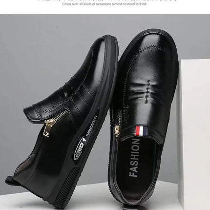 Casual Leather Shoes Men Loafers Trend Brand Business Shoes Autumn Slip on Flat Man Sneakes Comfortable Moccasins Zapatos Hombre