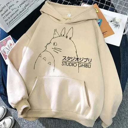 Studio Ghibli Hoodies Women Hoodie Japanese Anime Printed Sweatshirt Fashion Casual HipHop Sweatshirt Harajuku Unisex