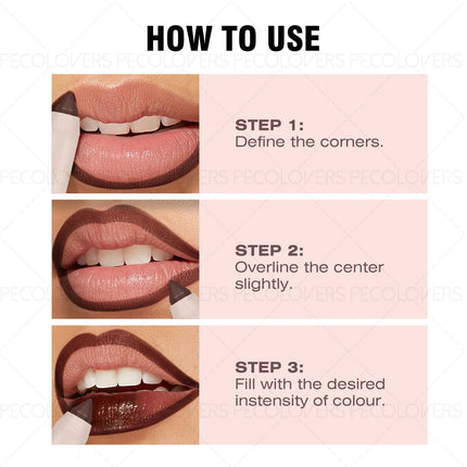 1 Pcs Matte Velvet Lipliner & Lipstick Pen, Smooth Easy To Apply, Precise To Definded Lip Lines, High Color Rendering Non-sticky