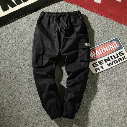 Camouflage Cargo Pants Men Cotton Streetwear Korean Hip Hop Joggers 7XL Loose Fit Casual Trousers Multi-Pockets Elastic Waist