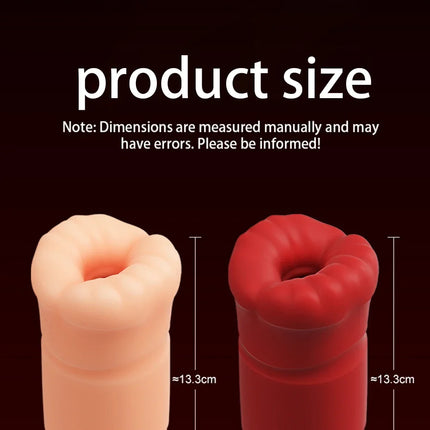 Automatic Male Masturbator Cup with Vibrating Tongue Licking Function Realistic Pocket Oral Simulation Sex Toy for Adult Men