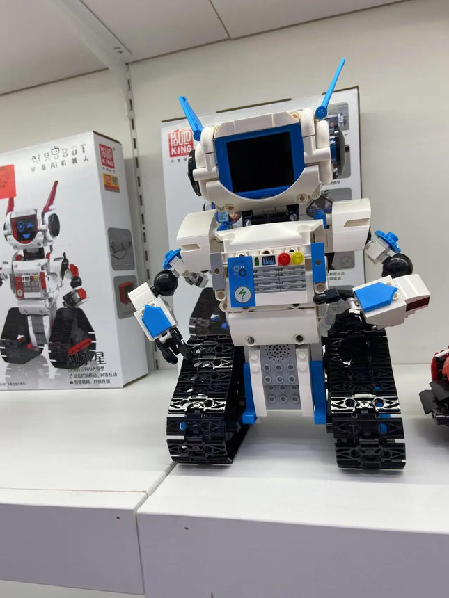 Ai Robot Building Block Assembly Model Toy With Voice Interaction For Boys, Rc Robot Gift
