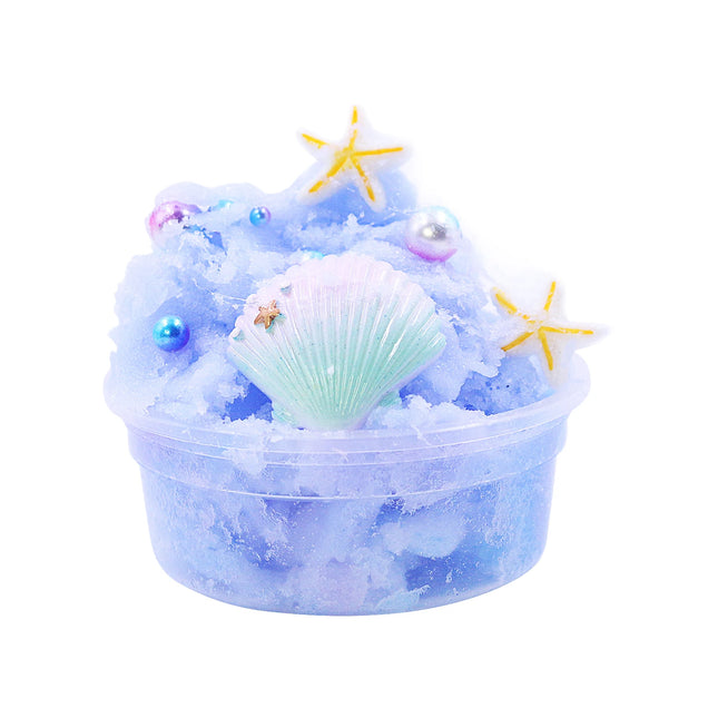 Butter Slime Kits, 60ml/bottle with shell and pearl Slime Accessories, DIY Fluffy Slime Stress Relief Toys, Birthday Party Gift