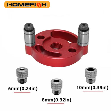 Self Center Dowel Jig Handheld Drill Guide for Straight Holes Wood Panel Hole Puncher Locator Woodworking Joints Tool