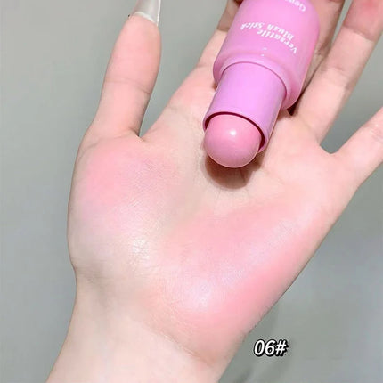 Magic Blush Stick 3-in-1 Cheek Lip Tinted Moistured Blush Stick Silky Brighten Cheek Cream Natural Cosmetics Makeup Products