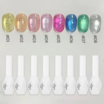 WS 10ml Light Flow Cat Magnetic Gel Nail Polish for Whitening in Autumn And Winter Semi Permanent Gel Manicure DIY Nail Art