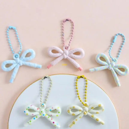 Whimsical Resin Bowknot Strand Trendy DIY Craft Supply For Jewelry Making Bag Decors