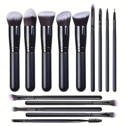 14PCS Makeup Brushes Set Professional Foundation Eye Shadow Concealers Blending Blush Brush Kabuki Soft Fluffy Women Beauty Tool