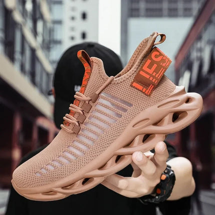 YRZL Men's Comfortable Sneakers, Women's Breathable Couple Running Shoes, Mesh Tenis Sport Shoes Size 36-46 Walking Sneakers Men