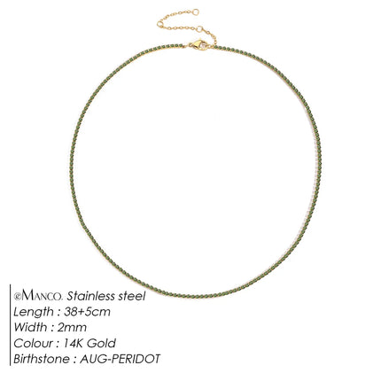 EManco Fashion Crystal High Quality Stainless Steel Gold Plated Necklace Ladies Charming Accessories Gifts Wholesale