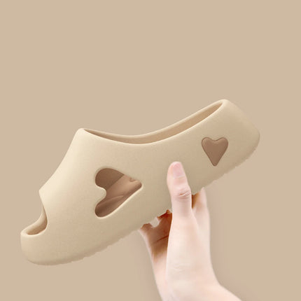 2025 Fashion Women's Slippers Sandals Beach Slides Solid Color Non-slip Thick Shower Shoes for Summer Home Outside