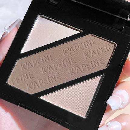 Two-tone three-color contouring palette, shadow nose shadow touching, brightening, contouring, highlighter contouring palette