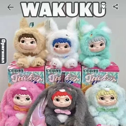 2026New Product Waku Kuku Blind Box Bare Edition Plush Stuffed Animal Cute and Adorable Keychain Bag Gift Hanging Toy HOT sales