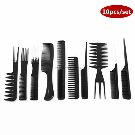 Anti-Static Black Plastic Hairbrush for Men & Women Salon Professional Hairdressing Styling Tool