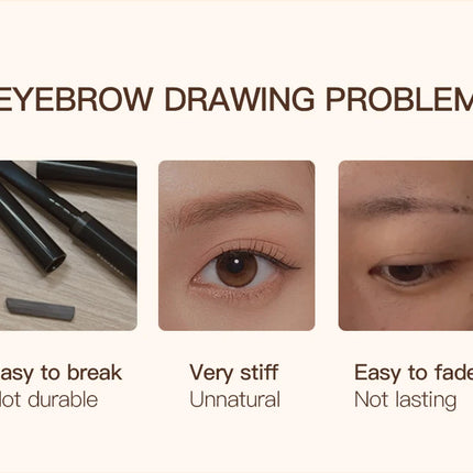 Life Girls Liquid Eyebrow Pen 0.01mm Ultra-Fine Smooth Waterproof Easy Application Natural 3D Eyebrows Makeup
