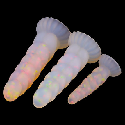 NEW Luminous Anal Plug Female Masturbator Expansion Anal Dildos for Women Soft Silicone Butt Plug Gay Sex Toys Prostate Massager