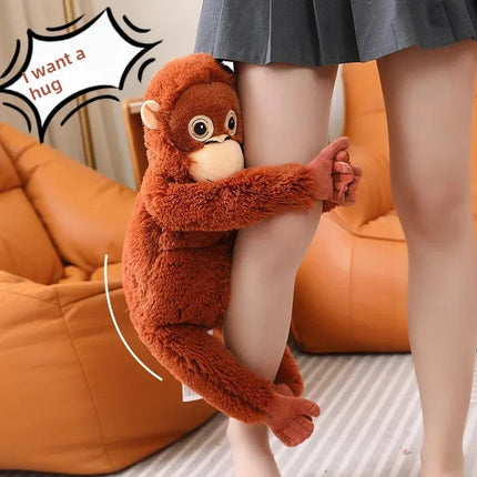 Hot Cartoon Gorilla Plush Toy Chimpanzees Monkey Soft Stuffed Doll Backpack Car Bag Room Decor Fans Gift