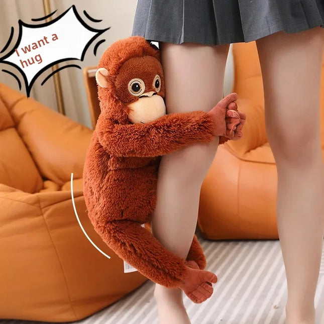 Hot Cartoon Gorilla Plush Toy Chimpanzees Monkey Soft Stuffed Doll Backpack Car Bag Room Decor Fans Gift