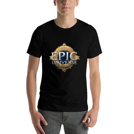Universal Epic Universe Logo T-Shirt - UNIVERSAL DESTINATIONS & EXPERIENCES T-Shirt Blouse blacks t shirts for men pack
