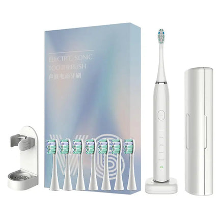 Sonic Electric Toothbrushes for Adult Kid Smart Timer Whitening Toothbrush IPX7 Waterproof 8 Replaceable Heads Set