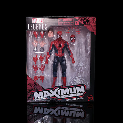 New In Stock Marvel Legends Maximum Series Spider-Man Deluxe 15cm Anime Action Figure Collectible Model Kids Toys