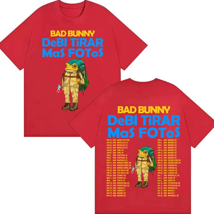 Rapper Bad Bunny Should Take More Photos DTMF Album 2026 T-shirts Men Women Vintage Cartoon Fashion Short Sleeve T Shirt Streetwear