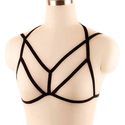 Exotic Apparel Women Babydoll Sexy Lingerie Bondage Wild Straps Harness Underwear Sexy Line Bra Top Strappy Wire Cage