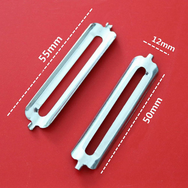 2Pcs 55mm Stainless Steel Peeler Replacement Blade Multi-Purpose Peeler Replacement Blade For Potatoes Fruits Vegetables