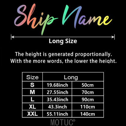 1PC Personalized Boat Sticker Customised Text Decals Waterproof Anti-UV Self Adhesive for DIY Ship Hull Side Cabin Marine Decor