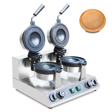 HPH2O Double Head UFO Hamburger Machine Gelato Panini Press Maker Non-stick Coating Burger Waffle Maker Rotatable