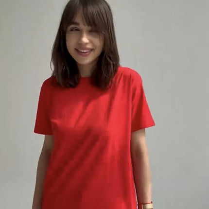 Botvotee 21 Colors Ins Fashion Summer Oversized Basic Solid T-Shirts for Women 100% Cotton White Black Pink T-shirt Casual Tops