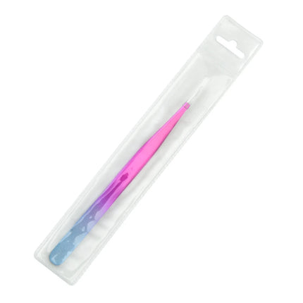 New 1Pc Eyelash Tweezers Anti-static Non-magnetic Professional Pincet 3D Eyelash Extension Tweezer 100% Closure Makeup Tool