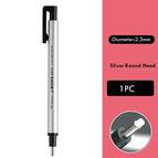 Silver Round Eraser