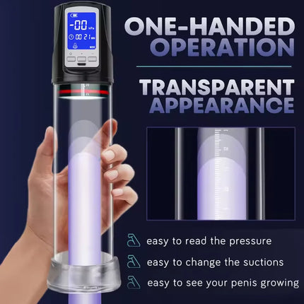 Automatic Penis Pump Suction Vacuum Male Masturbation Penis Extender Dick Erection Enhancement Trainer Adult Sex Toys