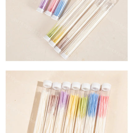60Pcs Ear Hole Cleaner Tool Ear Piercing Cleaning Effective Disposable Ears Studs Anti-Blocking Ear Line Makeup Aftercare Tools