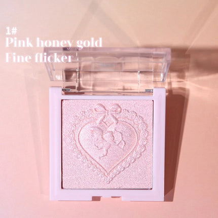 Love Angel High Gloss Powder Highlighter Makeup Palette Peach Fairy Glitter Body Bronzer Highlight Contour Illuminator Makeup