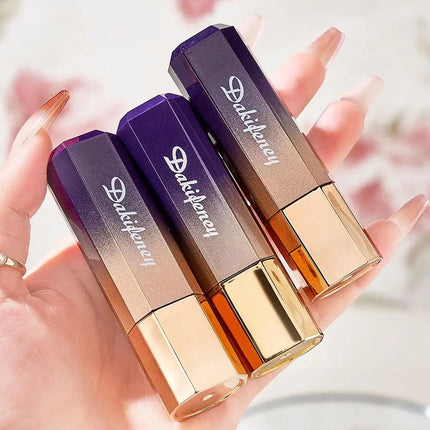 Transparent Flower Jelly Temperature Color-changing Lipstick long-lasting waterproof non stick cup  Anti-drying Lips Skin Care