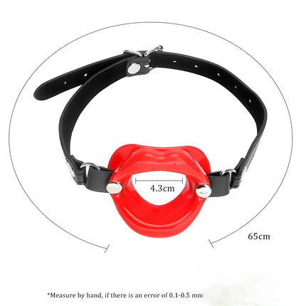 Bdsm Toy Silicone Lips O Ring Oral Fetish Slave Open Mouth Gag Ball Couples Sex Toys Restraints Bondage Harness Gag Adult Games