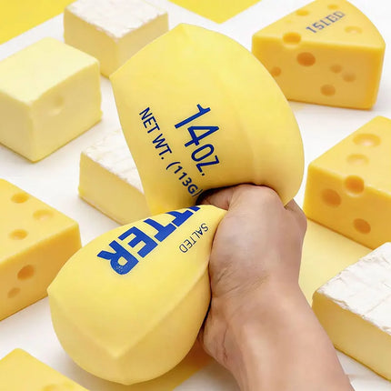 Butter Stick Milk Strip Squishy Toy Slow Rebound Soft Squeeze Stress Relief Toy