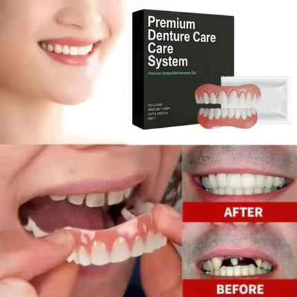 False Teeth Silicone Upper Lower Veneers Perfect Laugh Veneers Dentures Paste Fake Teeth Braces Comfortable Teeth Orthodontic