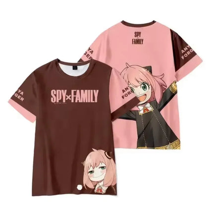 Spy X Family 3D Print T-Shirts Anime Harajuku Kawaii Girl Anya Boys Cosplay Oversized T Shirt Tops Tees Gift Kids Gift Clothing