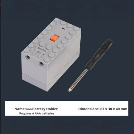 MOC Train Motor Building Block Motor Power Unit Motor Speed Control Remote Receiver Battery Box Series Assembly Components Serie