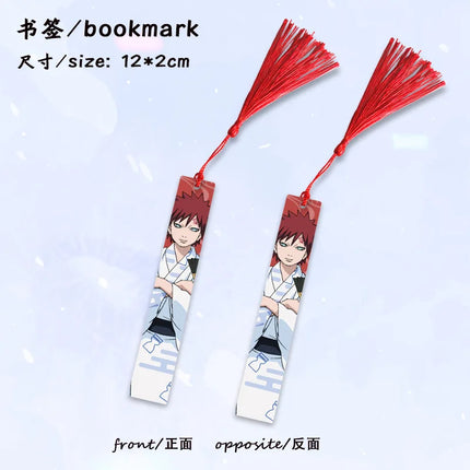 Anime Naruto Kakashi Uchiha Madara Metal Bookmark Cosplay Collectible Figure Manga Stationery Stand Hanging Decor Gift for Fans