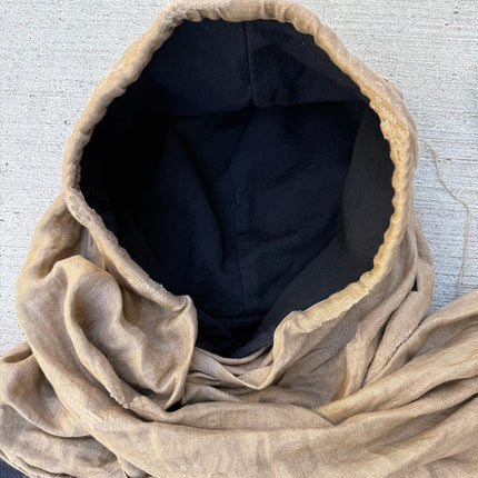 2026 new personalized niche ins style scarf splicing hooded sweater unisex street fashion retro old sweater