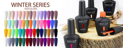 NAILCO Winter Series Color Gel Nail Polish 15ML Semi Permanent Soak Off Gel Varnishes Super Texture Gorgeous Nail Manicure Art