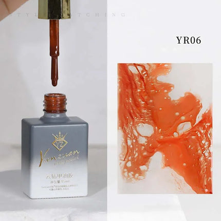 Wave Gel Nail Rapid Smudging Special Halo Dye Nail Art Bubble Hole Gel 7color for Marble Wave Nail Art for Nails Salon Manicure