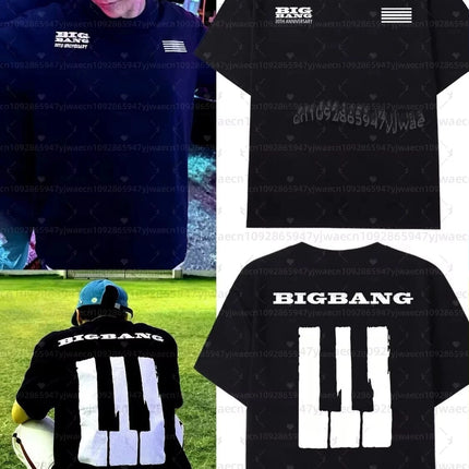 Bigbang 20th Anniversary Concert T-Shirt G-Dragon fans Short Sleeve Unisex women Breathable Sweat Absorbent  t-shirt men hoodies