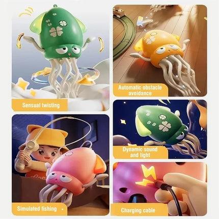 Dancing Squid Octopus Kid Electronic Pet Dancer Children Games Child Fidget Toys with Light Music for Adult Children's Day Gifts